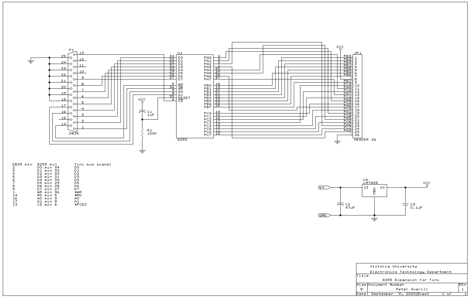 8255 expansion circuit diagram