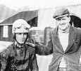 Eric Fernihough (right) with Jack Forbes, after the latter had won the 1933 Brooklands Mountain Championship on Ferni's Excelsior - JAP (Photo: Brooklands Society Archive)