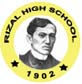 Rizal High School Celebrates 100th Year! (1902-2002). RHS logo - creation by Leonardo Cruz