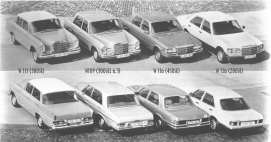 W 126 saloon with the previous generations