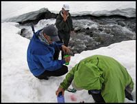 Refilling water bottles while it's easy to do...