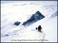 Ascending Emmons Glacier