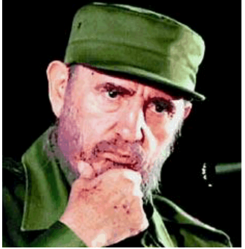 Fidel Castro Cortesia del Periodico Listin Diario.