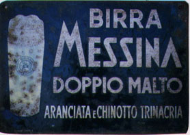 Birra Messina plate
