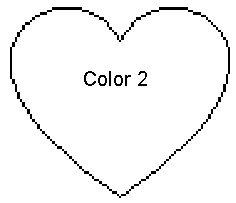 Center heart applique