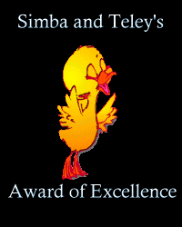 Simba and Teley's Award of Excellence