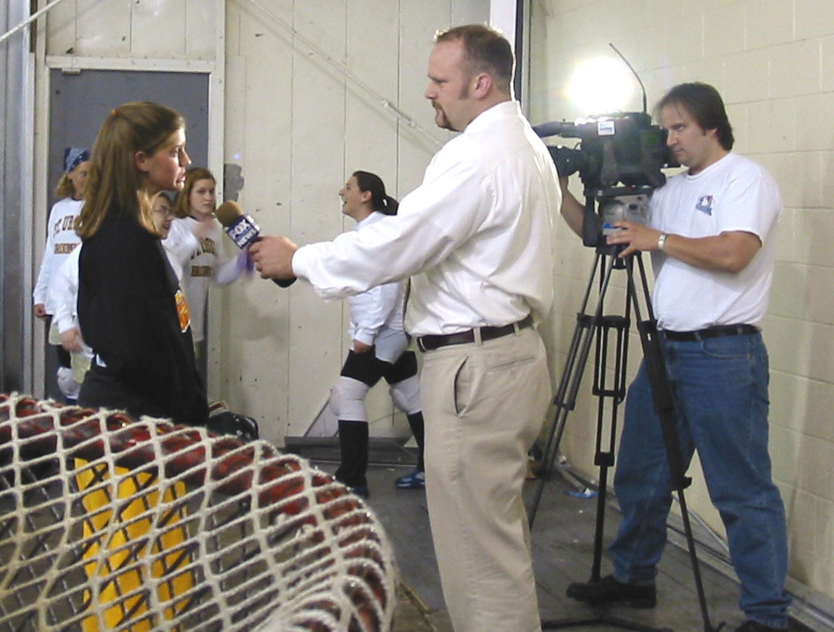 Tiffany getting interviewed by Fox Toledo's Scott Van Alman