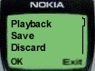 Playback Save Discard