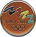 Round Red Sydney 2000 Bid pin