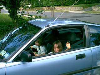 The kids in Robert's CRX