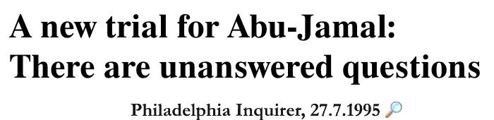 berschrift des Philadelphia Inquirer