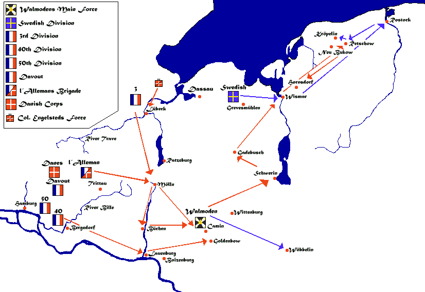 Map of Phase 1 operations