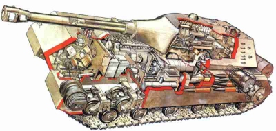Line Drawing of PzKpfw VIII Maus