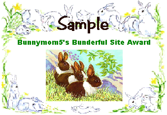 Bunnymom5's Bunderful Site Award