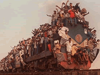 overcrowded trains