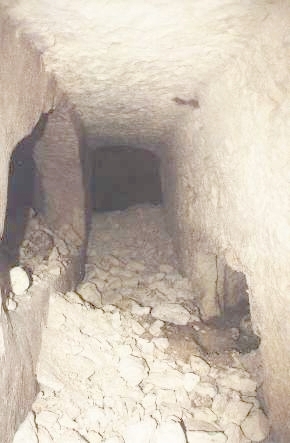 Side of Baldacchino Tomb following clearing by Qrendi Scouts