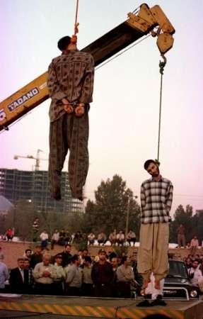 Hanging people Iranian style