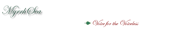 myrrhsea ~ Voice for the Voiceless logo