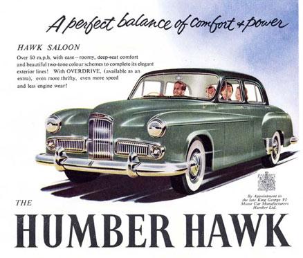 Humber Hawk Mk VI period add