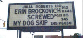 Erin Brockovich, dog, and screw