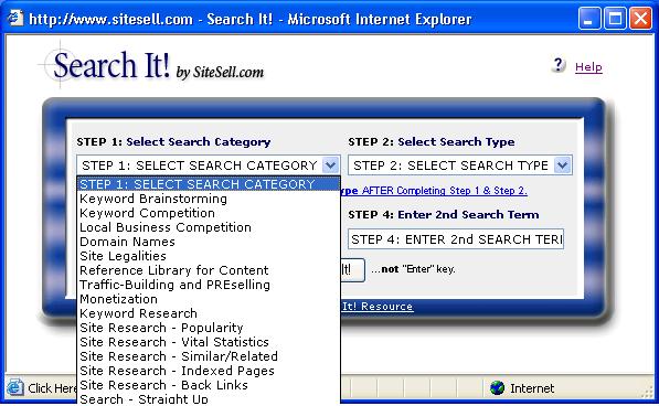 advanced search utility
