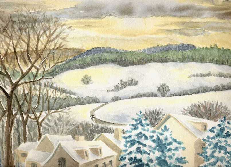 Hillside in Winter