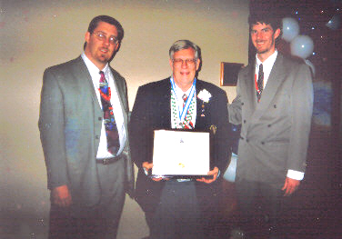 Sons David & Mark escort Bob Whitaker