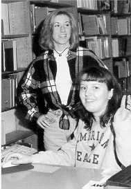 Liz and Stacy writing for The Mustang-- Click here to see more pictures