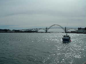 A digital picture of Newport,OR over spring break