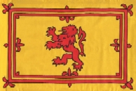 The Lion Rampant, the Scottish National Standard - historically, the leadership flag of the Scots. Click for bearer functions.