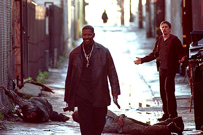 ...school's out...this character is a departure from Denzel's usual stuff...hardcore projectgangstapressindirtycoptypeofguy