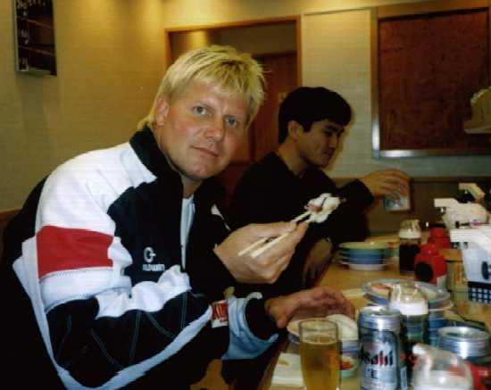 Johnny Ace and sushi