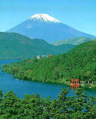 Mt. Fuji and Lake Ashinoko