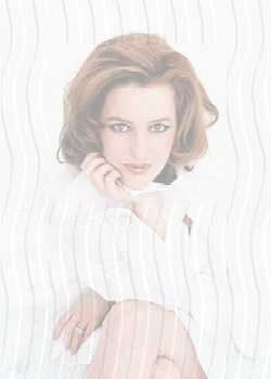 ...Gillian Anderson AFTER the morphing.