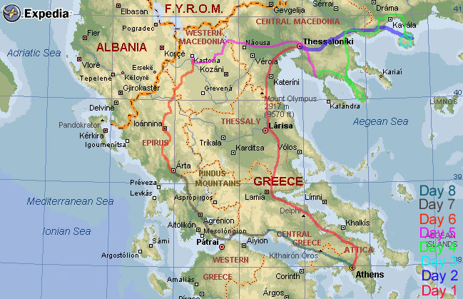 leptokaria mapa My trip in Greece (2520km) with the ThunderAce leptokaria mapa
