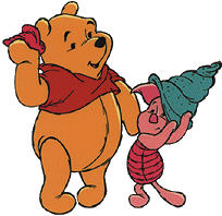 Pooh & Piglet with Shells