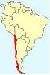 South America Map with Chile highlighted