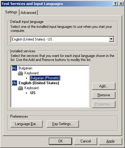 [ Text Services and Input Languages dialog 2 ]