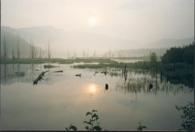 Sunrise At The Lake's Dam