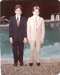 Steve Otermat and Scott Donie before the 8th grade dance - what studs!