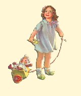 Little Neighbor Poem - Graphic of Girl with Dolls
