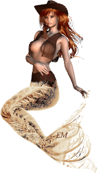 Cowgirl Mermaid Doll by Emma Marlow