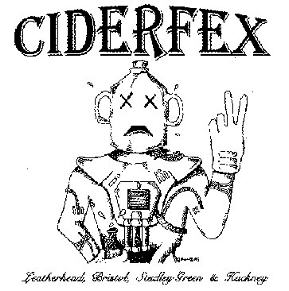 cover of Ciderfex 'Leatherhead, Bristol, Studley Green and Hackney' single