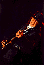 Stevie Ray Vaughan in action