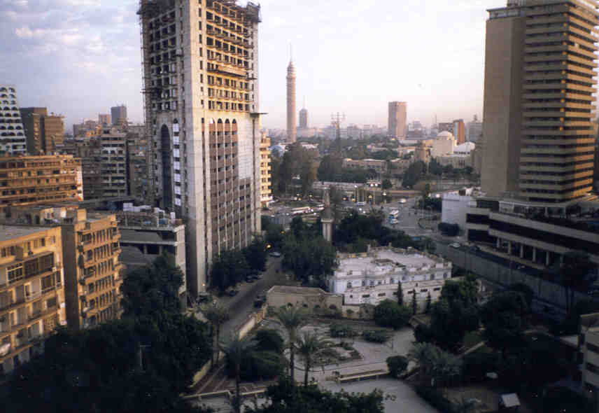 Cairo from the top of the Pyramisa Hotel