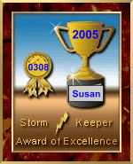 This site has been awarded the - The StormKeeper Award of Excellence