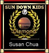 This site has been awarded the - Sun Down Kids Diamond Award