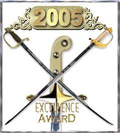This site has been awarded the - Shasta's Shack Excellence Award 2005