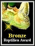 This site has been awarded the - Franzi's Reptilien Bronze Award