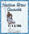 This site has been awarded the - Native Star Silver Award